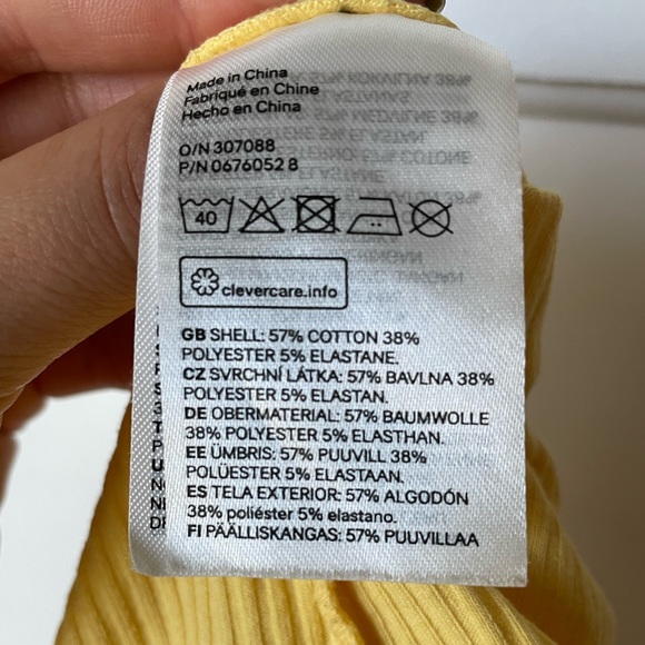 Womens Butter Yellow Ribbed Button Down Cropped Tank Top Y2K - Picture 12 of 12